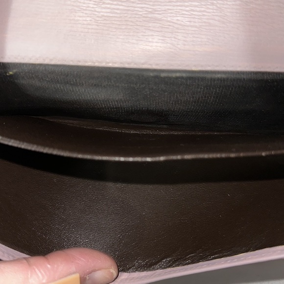 Gucci authentic black and mauve rare wallet has 7 card slots 4 pockets coin slot - Picture 8 of 12